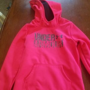 Girls under armour hoodie, size 10-12